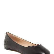 Incaltaminte Femei Sam Edelman Alaine Scalloped Flat BLACK