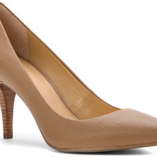 Michael Kors MK Flex Mid Pump Dark Khaki Leather