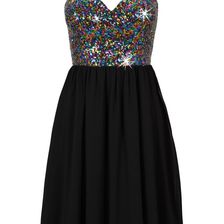 Rochie din şifon cu paiete 