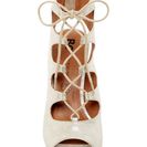 Incaltaminte Femei BC Footwear Vivacious Lace-Up Sandal SILVER METALLIC WASH