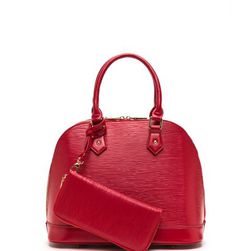 Accesorii Femei CheapChic Bag Envy Dome Satchel And Wallet Set Red