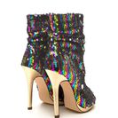 Incaltaminte Femei CheapChic Party Perf Slouchy Pointy Sequin Booties Rainbow