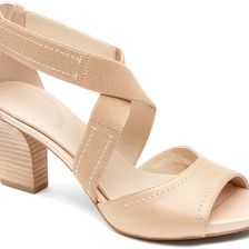 Rockport Seven to 7 75mm Cross Strap Sandal Burnish Nude Calf