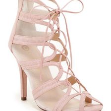 Incaltaminte Femei Chase Chloe Nina Lace-Up Mesh Sandal ROSE PINK