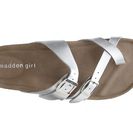 Incaltaminte Femei Madden Girl Bryceee Flat Sandal Silver