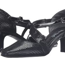Incaltaminte Femei Walking Cradles Rachel Black Snake PrintBlack Patent