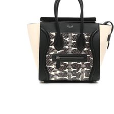 Céline Micro Luggage Bag BLACK/WHITE