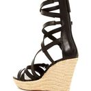 Incaltaminte Femei Joe\'s Jeans Temple Gladiator Espadrille Wedge Sandal BLACKLEATH