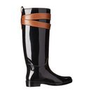 Incaltaminte Femei COACH Talia BlackSaddleShiny RubberMatte Finished Rubberized Leather