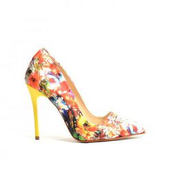 Pantofi Flower Galbeni