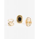 Bijuterii Femei CheapChic Boho Caged 3pc Ring Set Antique Gold