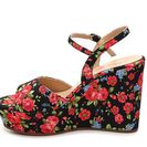 Incaltaminte Femei Penny Loves Kenny Neat Wedge Sandal Black Floral