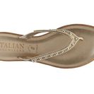 Incaltaminte Femei Italian Shoemakers Sparkle Wedge Sandal Gold Metallic