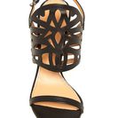 Incaltaminte Femei Badgley Mischka Murray Laser- Cut Heel Sandal Black