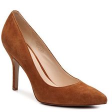 Incaltaminte Femei Nine West Shimmer Suede Pump Cognac