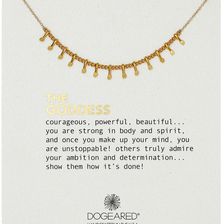 Dogeared The Goddess Centered Petal Necklace Gold Dipped