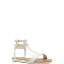 Incaltaminte Femei CheapChic Show Ur T-strap Faux Patent Sandals White