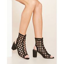 Incaltaminte Femei Forever21 Faux Suede Cutout Sandals Black