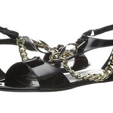 Incaltaminte Femei Just Cavalli Patent Leather with Metal Snake Black