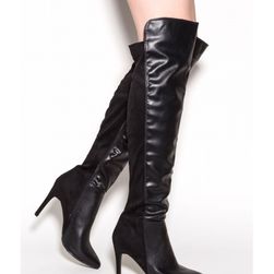 Incaltaminte Femei CheapChic Mix Master Over-the-knee Boots Black