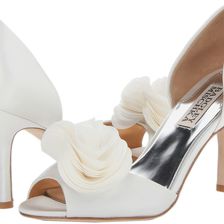 Badgley Mischka Thora White Satin