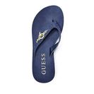 Incaltaminte Femei GUESS Selbee Wedge Flip-Flops dark blue fabric