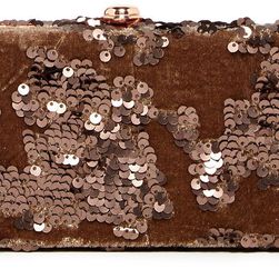 Deux Lux Daisy Box Clutch TAUPE