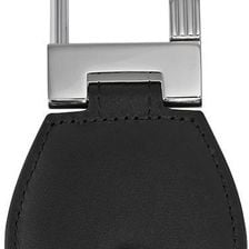 Montblanc Meisterstuck Black Leather and Steel Key Fob 14085 N/A