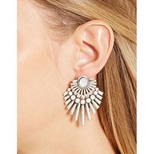Bijuterii Femei Forever21 Faux Crystal Ear Jackets Bsilver