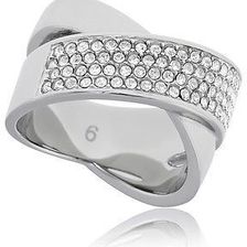 Michael Kors Criss Cross Pave Ring - Size 6 N/A