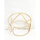 Bijuterii Femei CheapChic Zig Zag Rhinestone Cuff Bracelet Met Gold