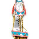 Incaltaminte Femei Sam Edelman Sadie T-Strap Pump BLUE-GOLD-PINK