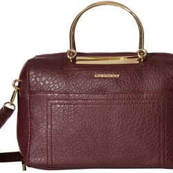 Rampage Satchel with Metal Handles Wine