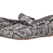 Johnston & Murphy Maggie Camp Moc Black/White Snake Print