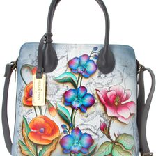 Anuschka Handbags Medium Expandable Convertible Tote Floral Fantasy