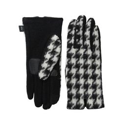 Accesorii Femei Echo Design Touch Houdstooth Gloves Black