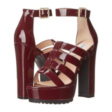 Steve Madden Groove Burgundy Patent