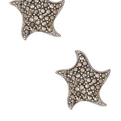 Bijuterii Femei Savvy Cie Sterling Silver Pave Marcasite Star Stud Earrings MULTI