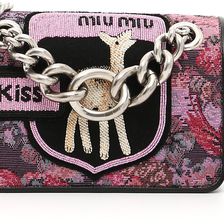 Miu Miu Gobelin Shoulder Strap ROSA DIS.FLAMINGO