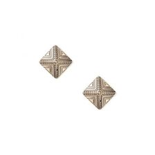 Bijuterii Femei Forever21 Etched Pyramid Studs Antique gold
