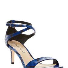 Incaltaminte Femei Via Spiga Leesa Snake Print Sandal COBALT SN