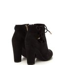 Incaltaminte Femei CheapChic Head To Toe Lace-up Chunky Booties Black