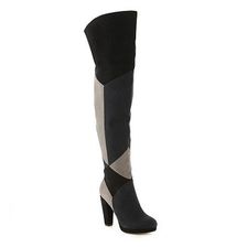Incaltaminte Femei Madden Girl Deon Over The Knee Boot BlackGreyNavy