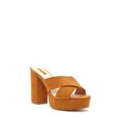 Incaltaminte Femei Forever21 Faux Suede Platform Sandals Tan