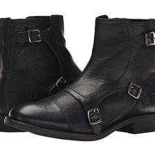 Incaltaminte Femei Frye Ethan Triple Monk Black Buffalo Leather