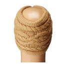 Accesorii Femei Michael Kors Cable Knit Jersey Twisted Headband Dark Camel