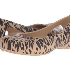 Crocs Kadee Animal Print Flat Gold