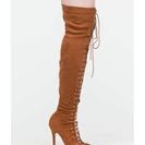 Incaltaminte Femei CheapChic Revamp Faux Suede Over-the-knee Boots Tan