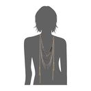 Bijuterii Femei GUESS Multi ChainWoven and Bead Layer Necklace GoldDark Blue