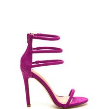 Incaltaminte Femei CheapChic Total Triple Threat Strappy Heels Purple